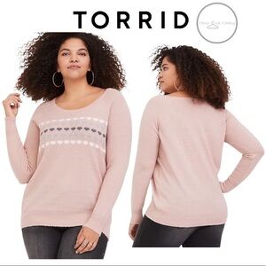 TORRID Blush Pullover Raglan Sweater Size 4